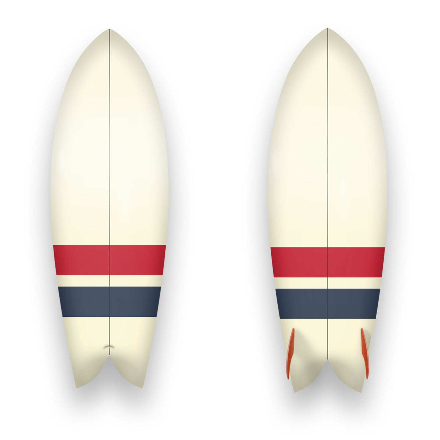 Custom Surfboard | Red, White & Blue