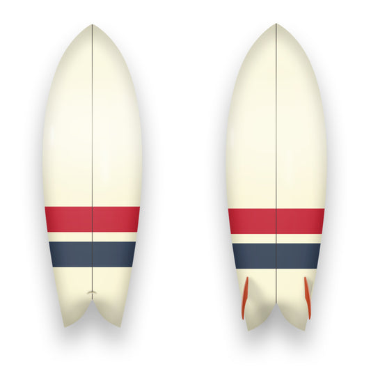 Custom Surfboard | Red, White & Blue